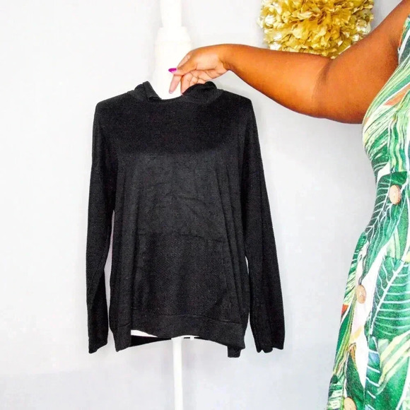 Evolution By Cyrus  Hoodie Sweatshirt Black Long Sleeve Pocket L - Picture 4 of 11